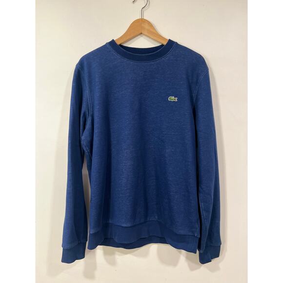 Mens Lacoste Classic Crew Neck Sweater Blue Large - Picture 2 of 7